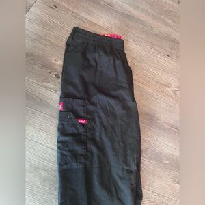 Dickies Black Pants with Red Waistband
